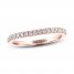 THE LEO Diamond Wedding Band 1/5 ct tw Round-cut 14K Rose Gold