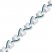 Blue/White Diamond Heart Bracelet 1/4 ct tw Sterling Silver