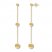 Bead Drop Earrings 14K Yellow Gold