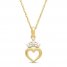 Children's Disney Princess Crown Necklace 14K Yellow Gold 13"