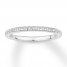 Diamond Wedding Band 1/5 ct tw Round-cut 14K White Gold