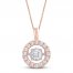 Unstoppable Love Diamond Necklace 1 ct tw 14K Rose Gold 19"