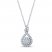 THE LEO Diamond Necklace 1/2 ct tw Round-cut 14K White Gold 19"