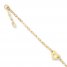 Heart Anklet 14K Yellow Gold