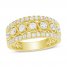 Diamond Anniversary Ring 1 ct tw Round-cut 10K Yellow Gold