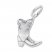 Cowboy Boot Charm Sterling Silver