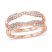 Diamond Enhancer Ring 1/3 ct tw Round-cut 14K Rose Gold