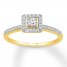 Diamond Ring 1/4 ct tw Round-cut 10K Yellow Gold