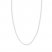 Snake Chain Necklace 14K White Gold 24" Length