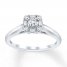 Diamond Engagement Ring 1/4 carat tw 10K White Gold