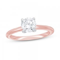 Lab-Created Diamonds by KAY Solitaire Engagement Ring 1 ct tw Round-cut 14K Rose Gold