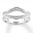 Diamond Enhancer Ring 1/4 ct tw Round-cut 14K White Gold