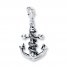 Anchor & Rope Charm Sterling Silver