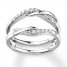 Diamond Enhancer Ring 1/5 ct tw Round-cut 14K White Gold