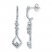 Previously Owned Earrings 1/10 ct tw Diamonds 10K White Gold