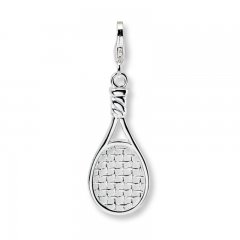 Tennis Racquet Charm Sterling Silver