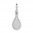 Tennis Racquet Charm Sterling Silver