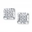 Previously Owned Earrings 1/10 ct tw Diamonds Sterling Silver