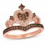 Le Vian Chocolate Diamond Tiara Ring 1/2 ct tw 14K Gold