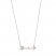 Hallmark Diamonds Arrow Necklace 1/20 ct tw Sterling Silver/10K Rose Gold