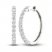 Diamond Hoop Earrings 1-1/2 ct tw Round-Cut 10K White Gold