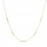 Bar Station Choker Necklace 14K Yellow Gold