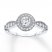 Diamond Engagement Ring 5/8 ct tw Round-cut 14K White Gold