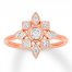 Diamond Geometric Ring 1/3 Carat tw 10K Rose Gold