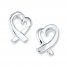 Heart Earrings Sterling Silver