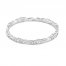 Infinity Bracelet Lab-Created White Sapphires Sterling Silver