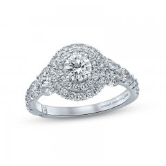 Monique Lhuillier Bliss Diamond Engagement Ring 1-5/8 ct tw Round, Pear & Marquise-cut 18K White Gold