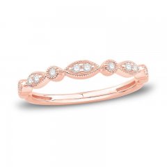 Diamond Anniversary Band 1/10 ct tw Round-cut 10K Rose Gold