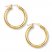 Hoop Earrings 14K Yellow Gold 35mm