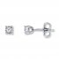 Radiant Reflections 1/10 cttw Diamonds Sterling Silver Earrings