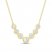 Diamond Bezel Necklace 1/2 ct tw Round-cut 10K Yellow Gold 18"