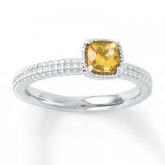 Stackable Ring Citrine Sterling Silver