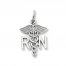 Nurse Charm 14K White Gold