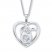 Mother and Child Necklace 1/20 ct tw Diamonds Sterling Silver