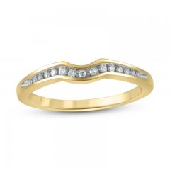 Diamond Wedding Band 1/10 ct tw 10K Yellow Gold