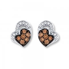 Le Vian Chocolate Diamonds 1/4 ct tw Earrings 14K Vanilla Gold