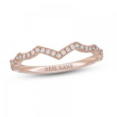 Neil Lane Diamond Wedding Band 1/5 ct tw Round-Cut 14K Rose Gold