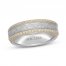 Neil Lane Men's Diamond Wedding Band 3/8 ct tw Round-Cut 14K Two-Tone Gold