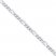 Figaro Chain Anklet Sterling Silver 10" Length