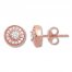 Diamond Earrings 1/3 ct tw Round-cut 10K Rose Gold