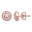 Diamond Earrings 1/3 ct tw Round-cut 10K Rose Gold