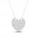 Lab-Created Diamonds by KAY Heart Necklace 1 ct tw 14K White Gold 18"