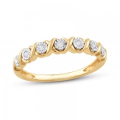 Diamond Anniversary Ring 1/10 ct tw 10K Yellow Gold