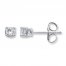 Diamond Earrings 1/4 ct tw Round-cut 14K White Gold