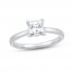 The Kiss Diamond Solitaire GSI Engagement Ring 1 ct tw Princess-cut Platinum