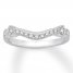 Diamond Wedding Band 1/5 ct tw Round-cut 10K White Gold